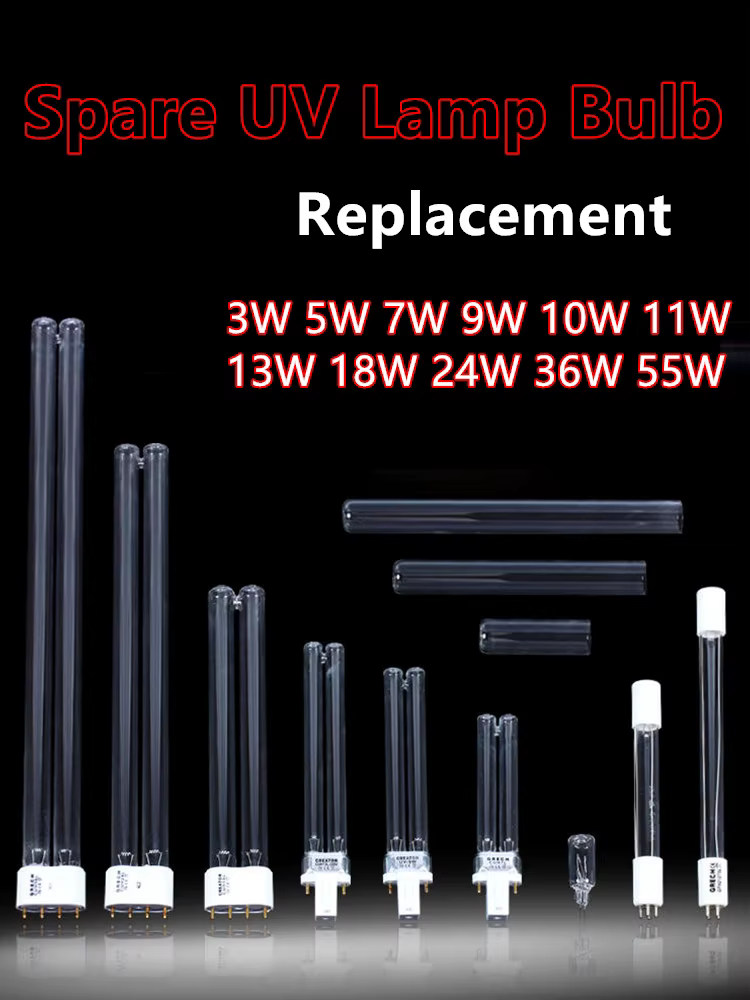 Remplacement 5 W Lampe UV Ampoule pour CUV-305,CUV-505,JUP-02, toxique P-805 Pièce de rechange 5 Watt Filtre UVC Pompe SubSN
