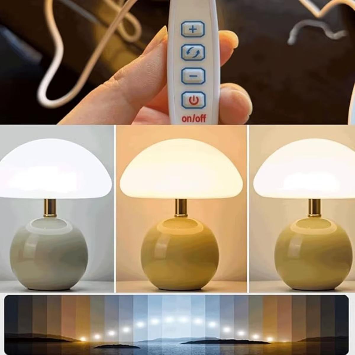 Une lampe de table décorative à prise USB rose/orange/rouge/blanc/beige pour lampe décorative de chambre, veilleuse, lampe de bureau.