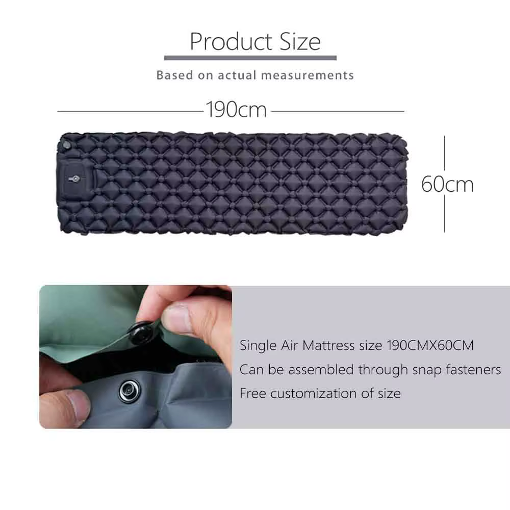 TARKA Matelas gonflable ultraléger 1 pièce, tapis de camping et de randonnée, coussin d'air innovant pour le sommeil, matelas pneumatique sans oreiller pour tente