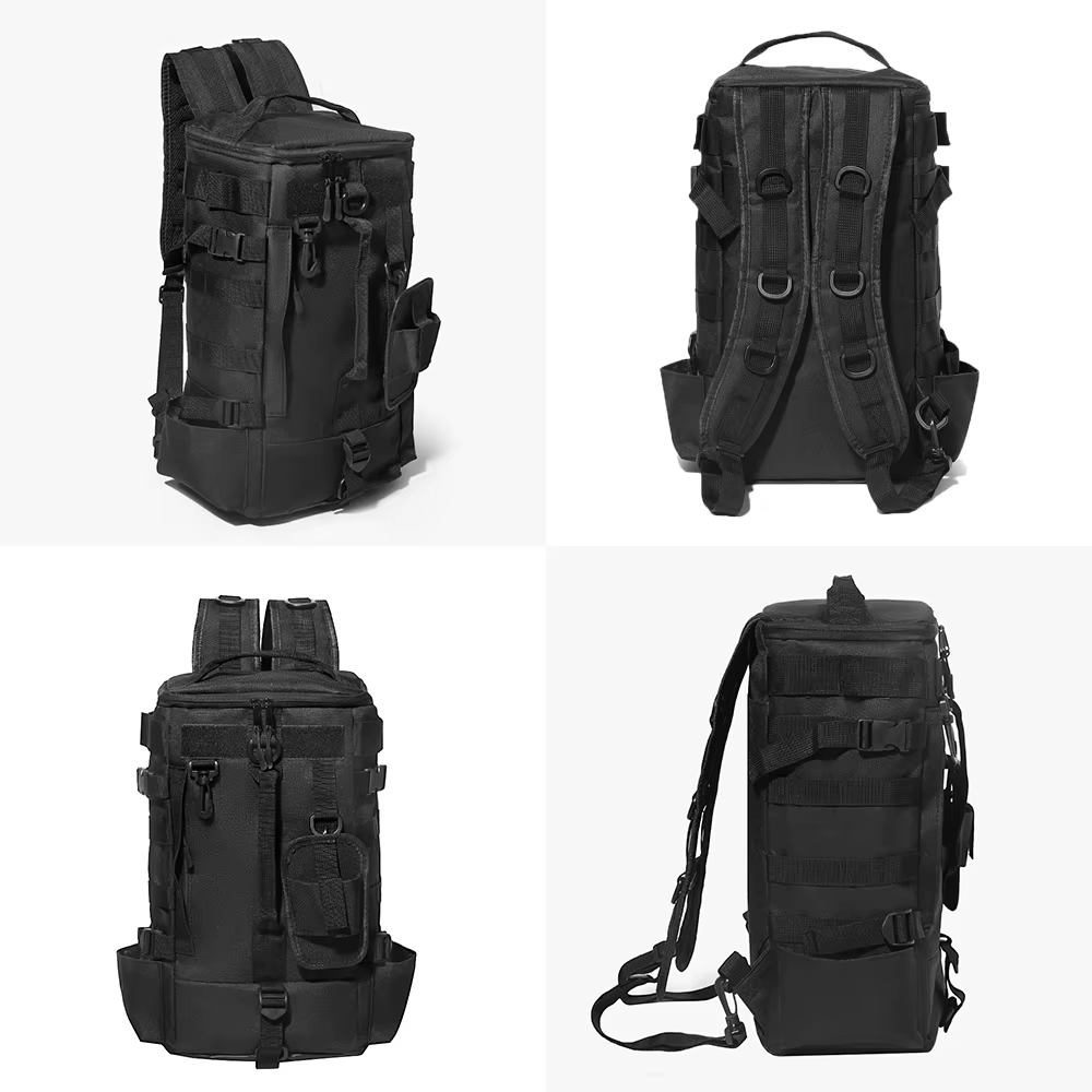 Sac à dos tactique de pêche avec porte-canne