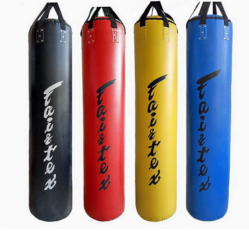 FAIRTEX 180 cm 48 kg sacs de boxe en cuir PU durables pour salle de sport Fitness Club Kickboxing