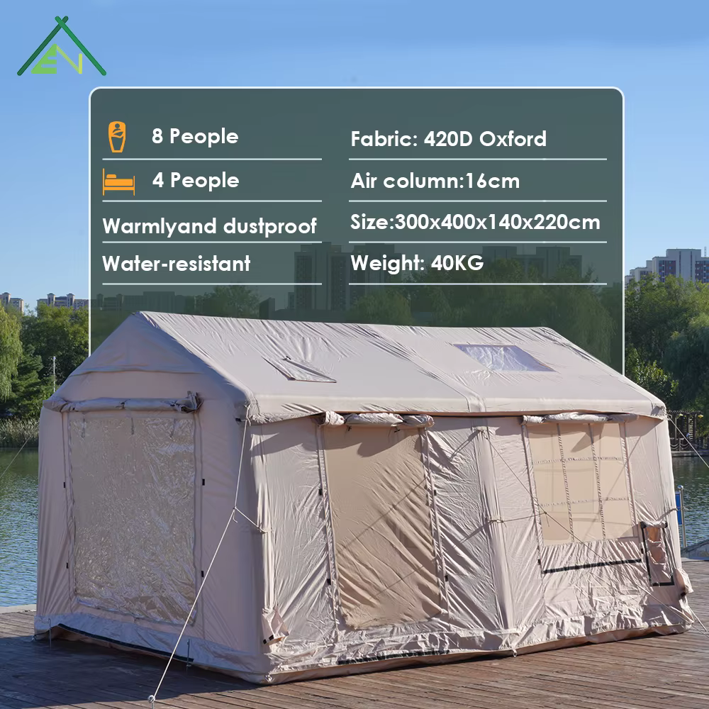 Tente gonflable de luxe pour le glamping en plein air
