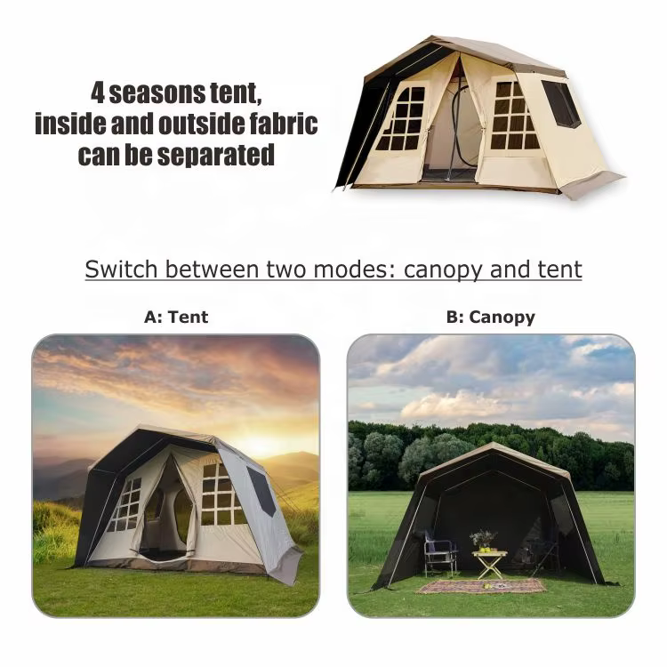 Tente de glamping exquise