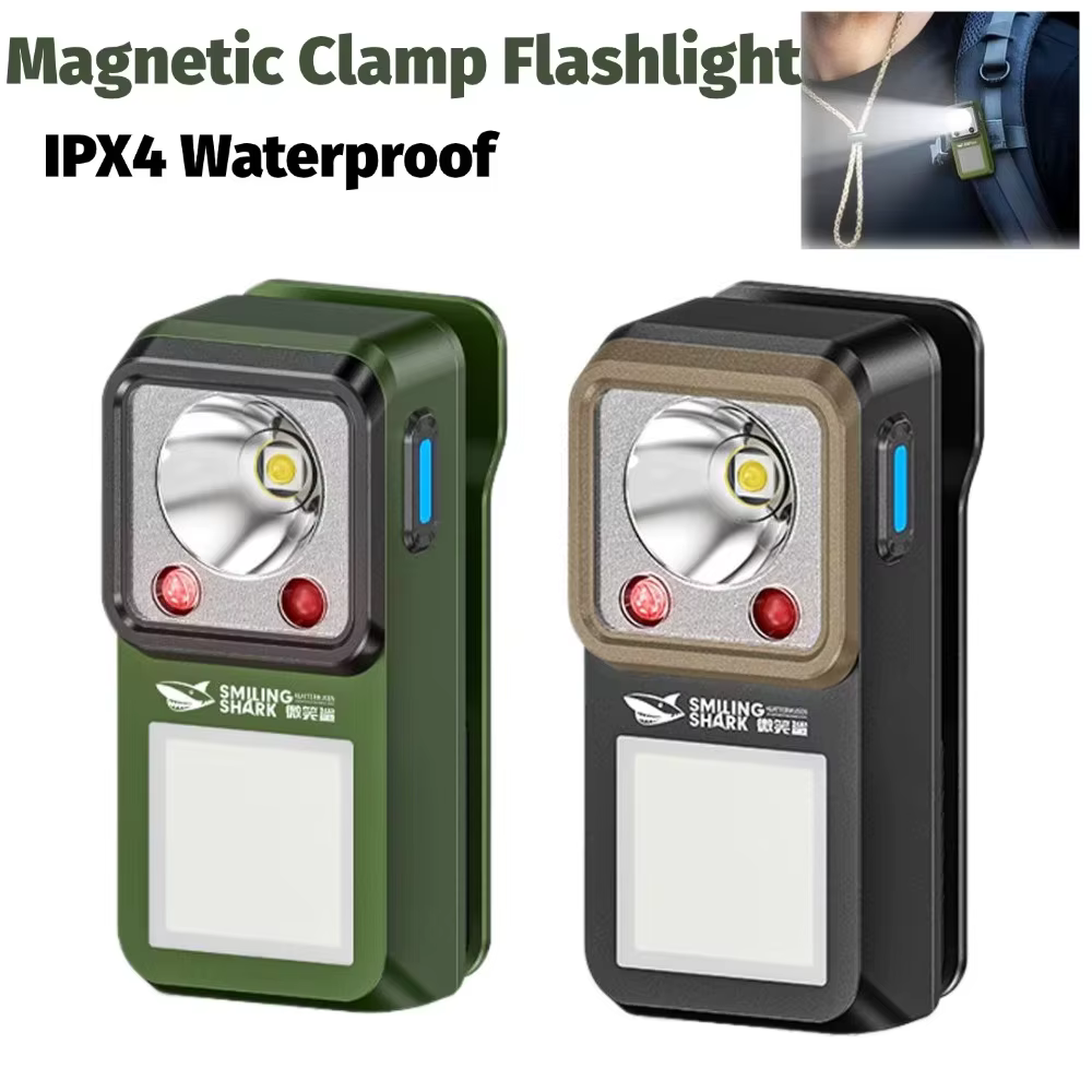 Lampe torche LED à pince magnétique