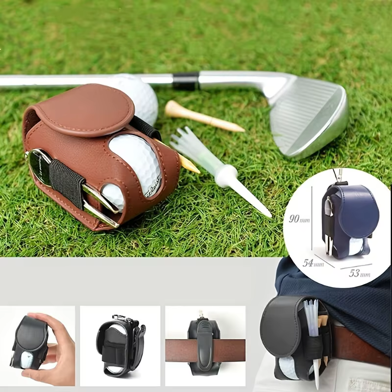 Sac de balle de golf avec ceinture de taille, pochette de taille professionnelle pour balle de golf, mini sac de golf portable, design durable et élégant pour les amateurs de golf