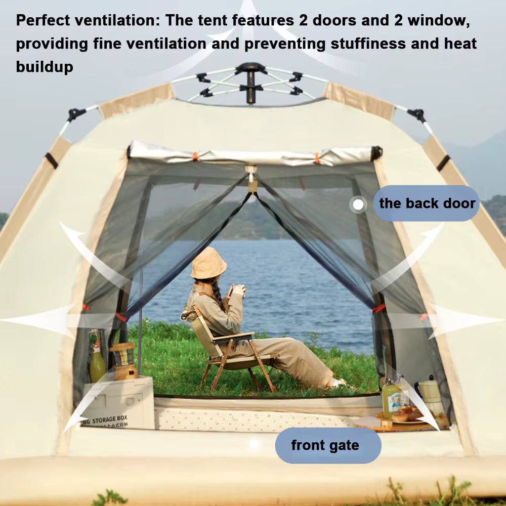 Tente de camping étanche à la pluie à ouverture rapide automatique