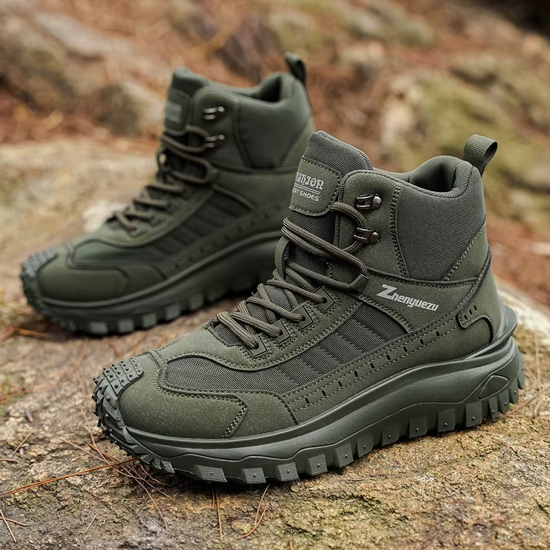 Nouvelles bottes de randonnée sportives à tige haute pour l'automne, grandes tailles, confortables avec semelles épaisses, légères et décontractées, adaptées aux activités quotidiennes en plein air, à