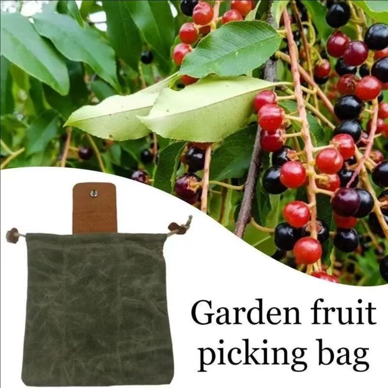 Sac de Forage en Toile Bushcraft Pliable en Cuir PU