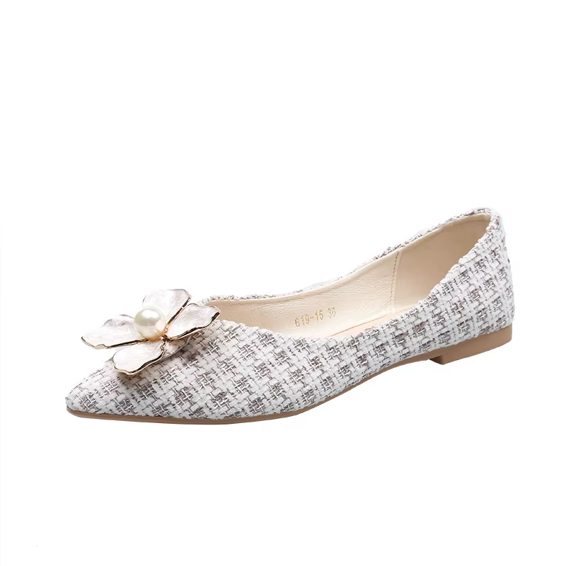 Femmes chaussures plates bleu ciel fleur chaussures décontractées pour les filles sans lacet Style élégant dame chaussures de mode 32-46 grande taille Zapatillas Mujer