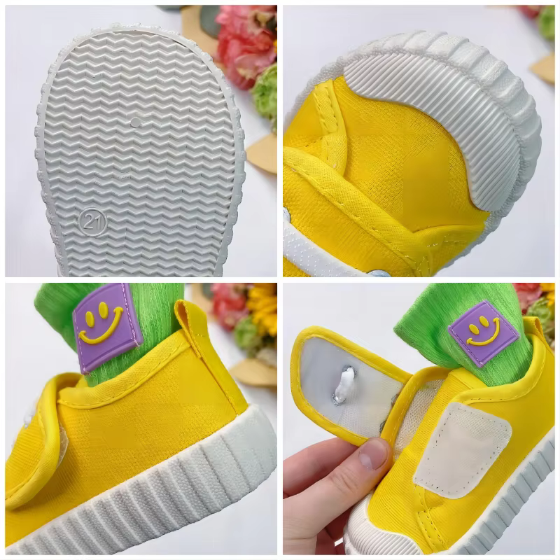 Baskets en toile pour enfants, chaussures décontractées pour tout-petits, confortables et douces, blanc non ald, chaussures solides pour bébés, garçons et filles
