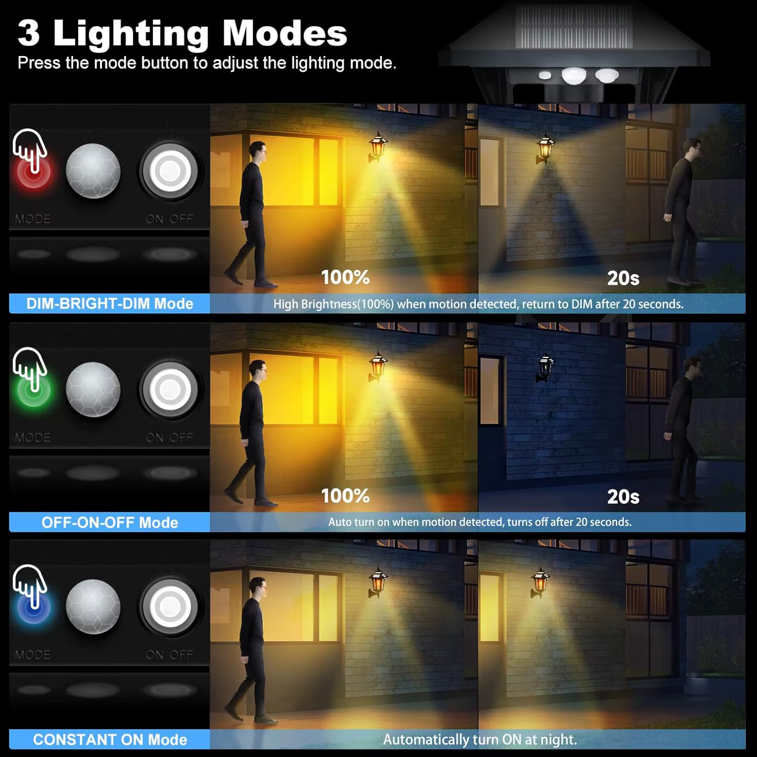 Moman Lampes solaires extérieures