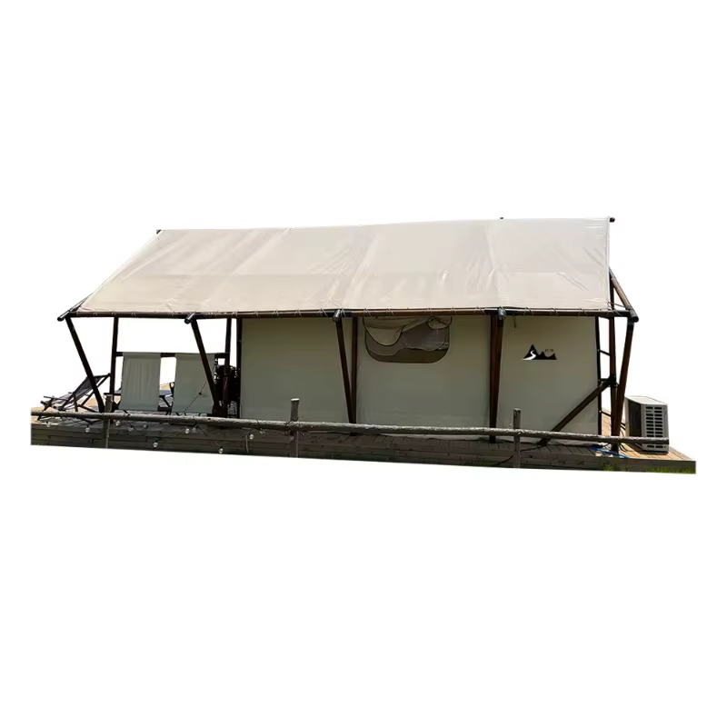 Tente de luxe 5x9m toutes saisons pour glamping extérieur
