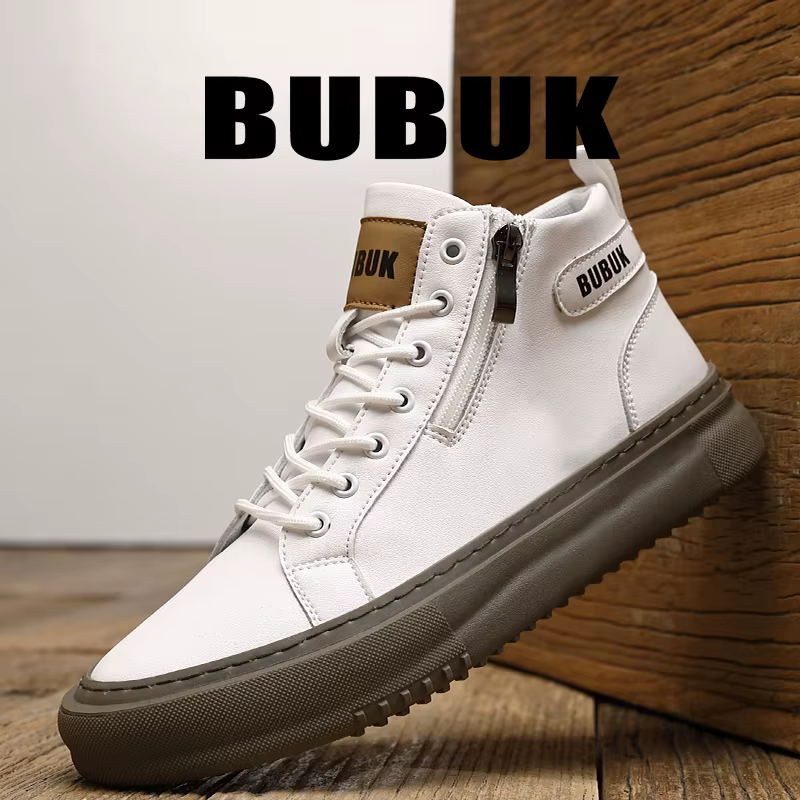 Bubuk Chaussures d'extérieur pour hommes, bottines mi-hautes tendance et confortables, adaptées à la randonnée et à l'alpinisme, chaussures pour hommes pour le style décontracté et le travail