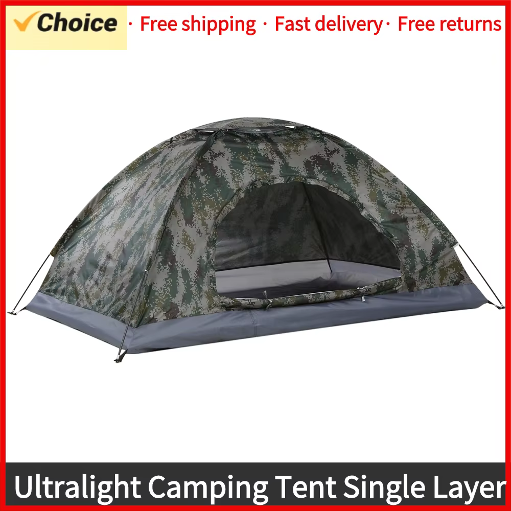 Tente de camping ultralégère monocouche portable CamSolomon