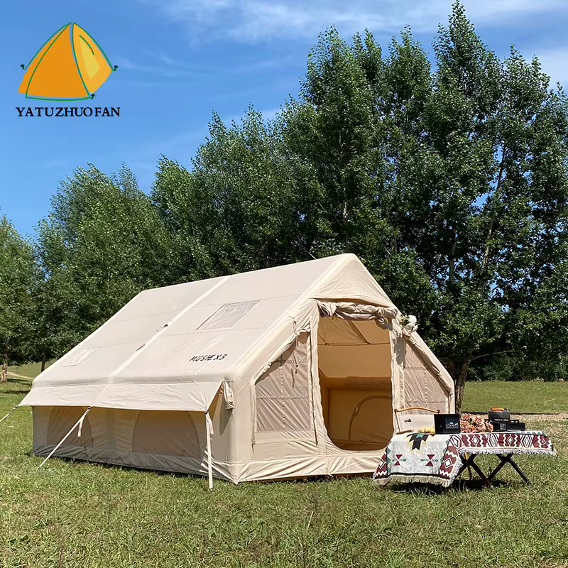 Tente de camping en toile - Tente en coton imperméable