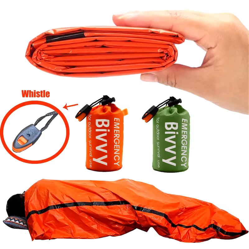 Sac de couchage d'urgence ultra imperméable