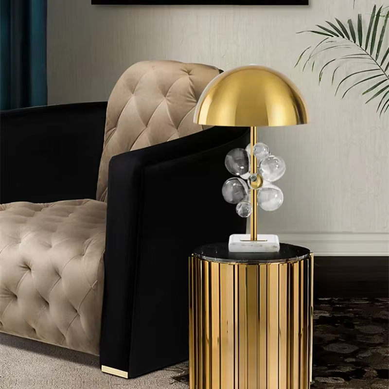 Lampadaire LED créatif nordique boule de verre colorée lampe champignon design italien décoration de salon chambre