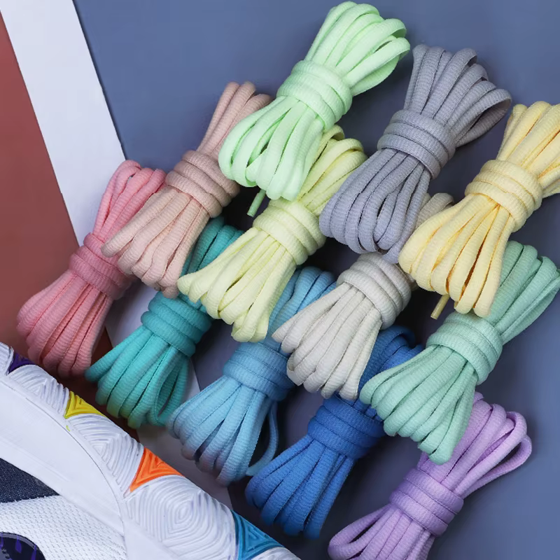 1 paire de lacets de chaussures ovales