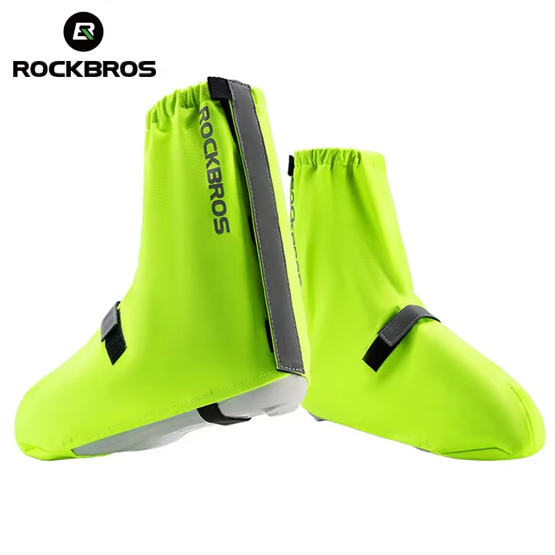 ROCKBROS-Couvre-chaussures de cyclisme imperméables, couvre-chaussures de course, couvre-chaussures de vélo de route VTT, coulée