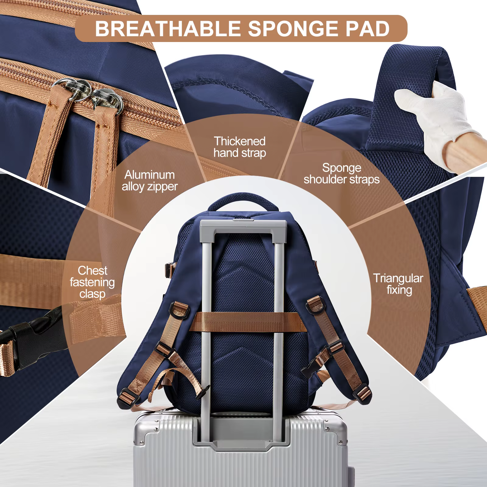 Sac à dos pour hommes sac à dos de voyage sac de cabine taille Ryanair 40x20x25 sac à dos grand cahier d'affaires étanche femme sac à dos cadeau
