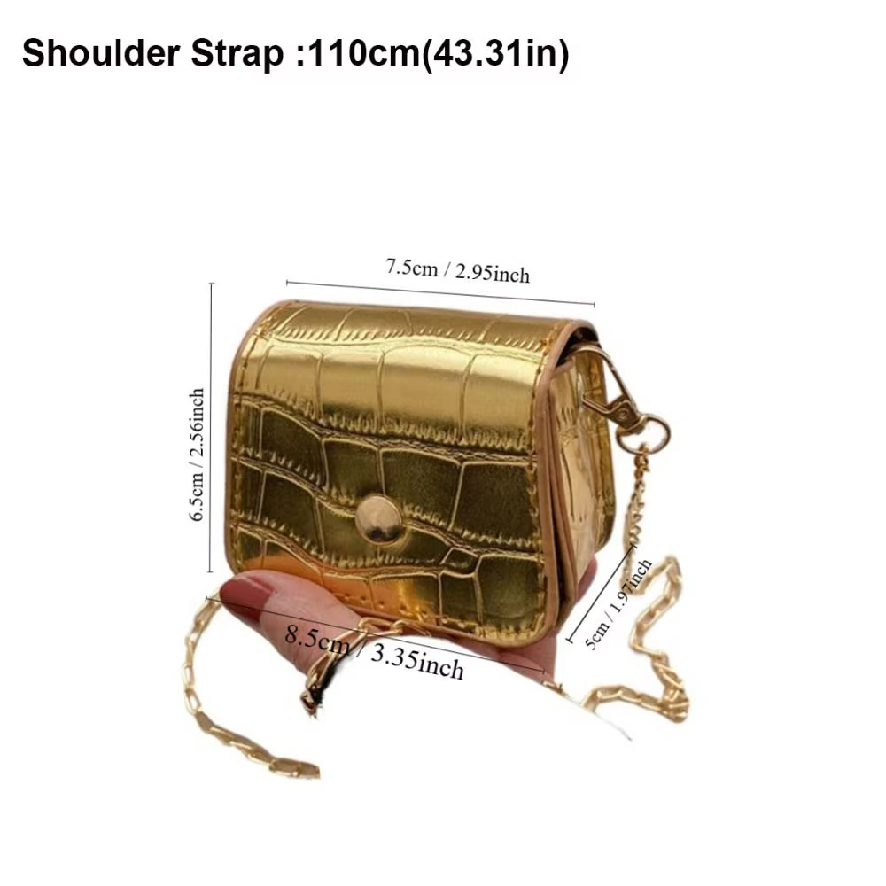 Mini sacs à bandoulière en PU pour femmes et filles