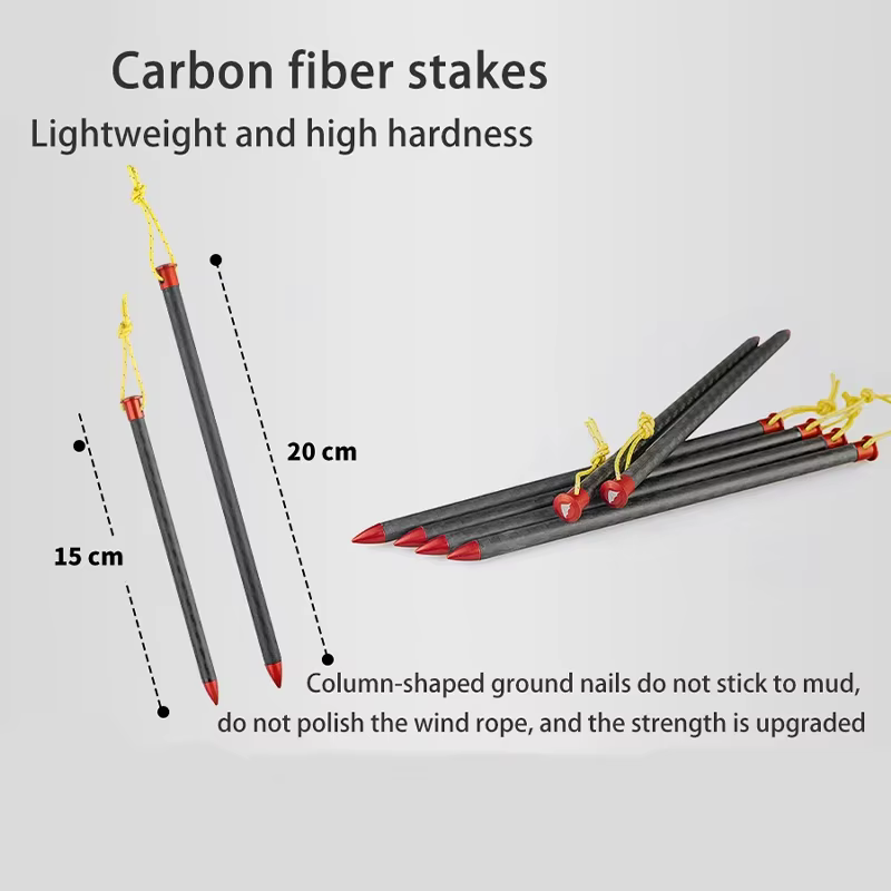Piquets de tente de randonnée en Fiber de carbone 3F UL GEAR