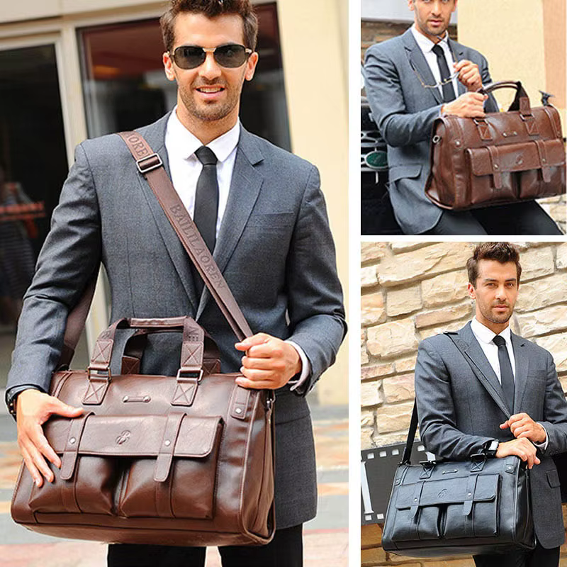 Porte-documents en cuir pour hommes
