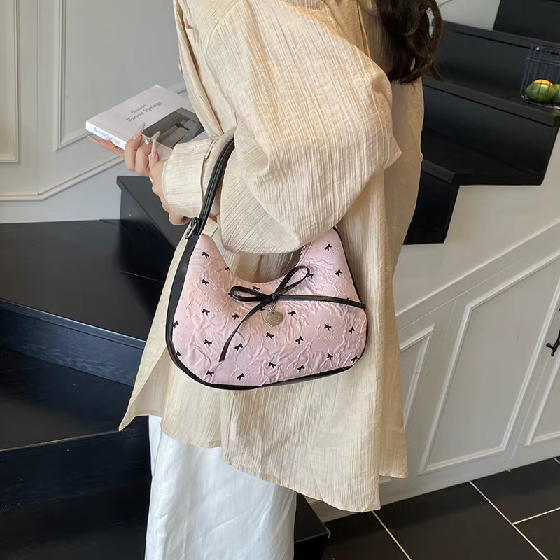 Sac à bandoulière pour femme, nouveau sac d'été avec nœud, sac de banlieue tendance, sac à main à la mode