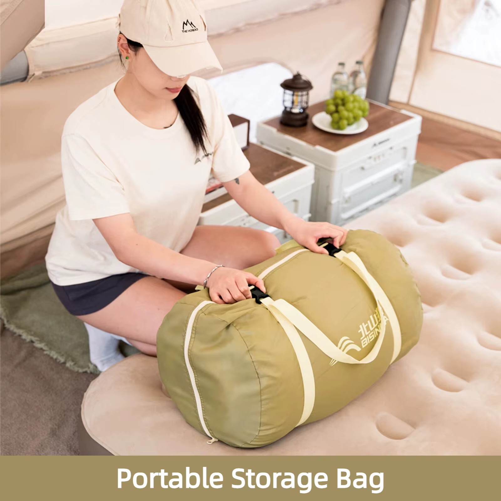 BISINNA Sac de couchage double pour le camping