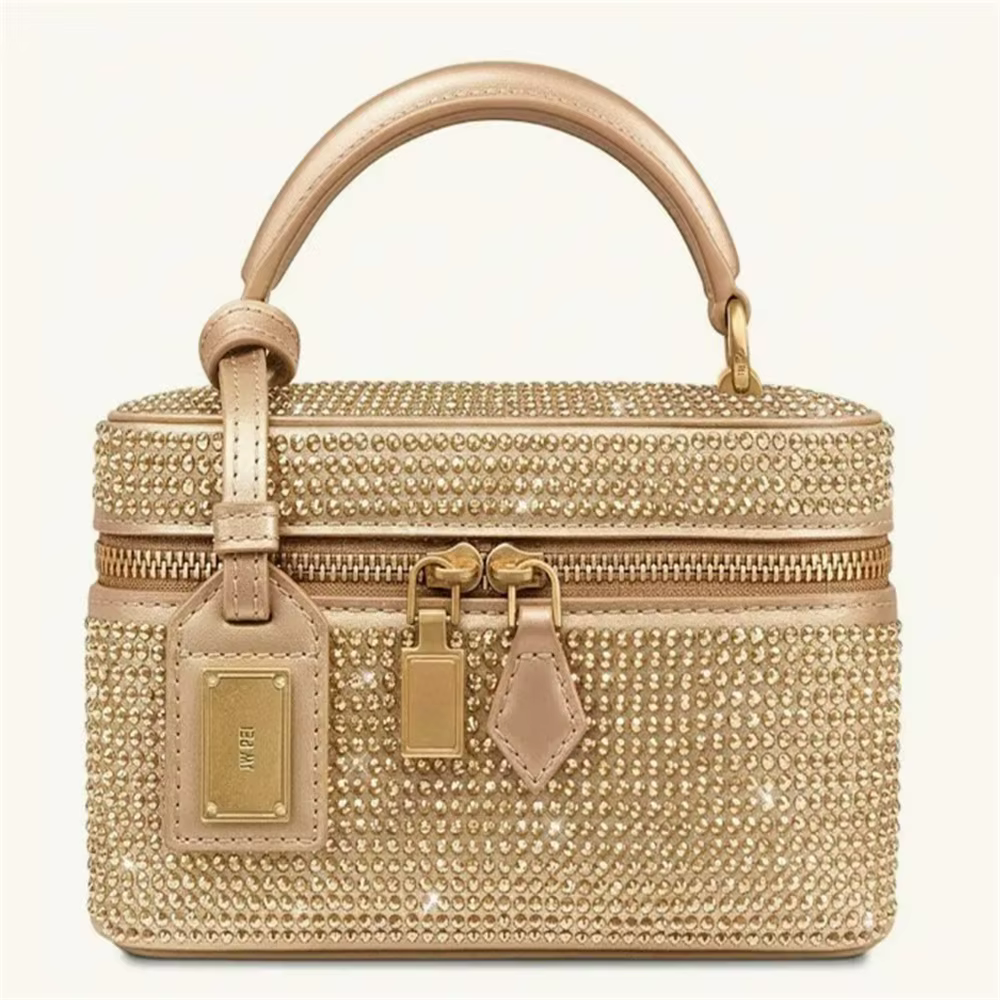 Nouveau sac à main carré JWPEI Cleo à imprimé crocodile et orné de diamants, sac à bandoulière, petit sac carré
