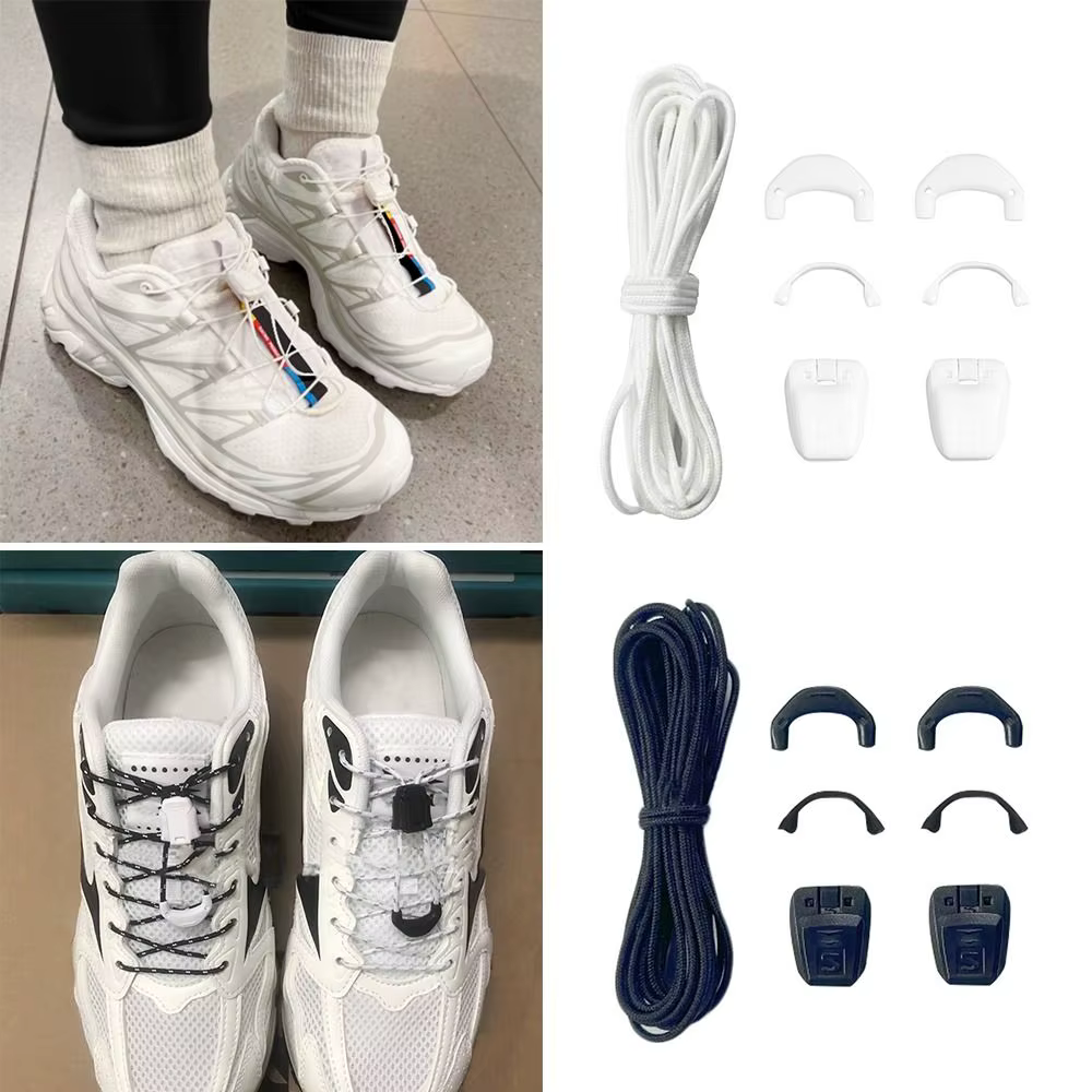 Lacets de tennis ronds sans attache pour enfants et adultes
