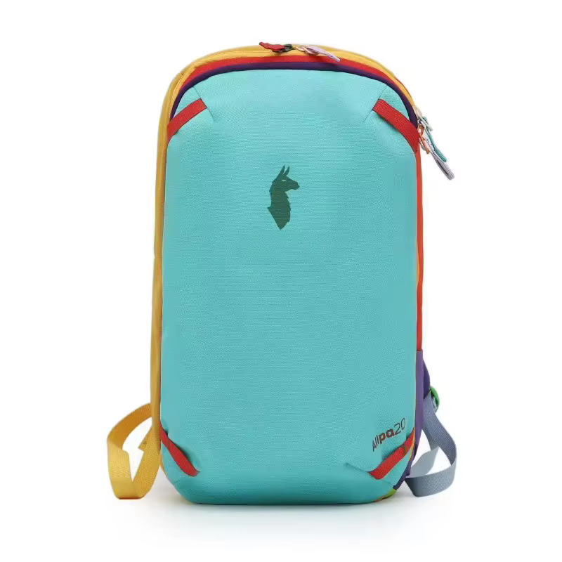 Sac à dos double épaule durable aux couleurs vives Dopaamine