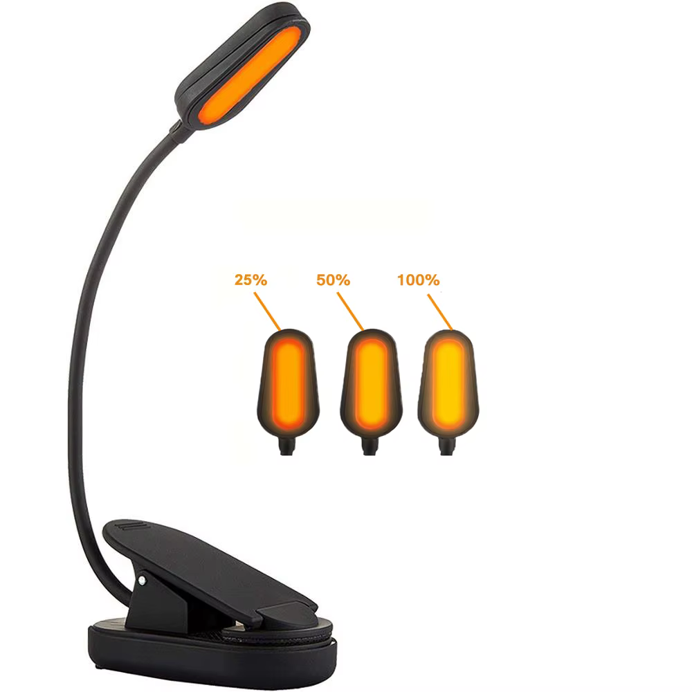 Lampe de lecture ambre pour la nuit