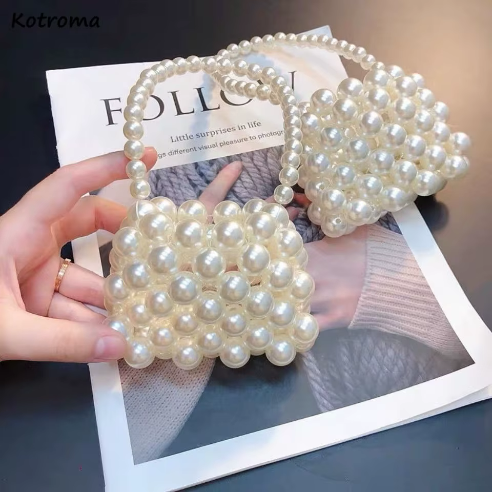 Mini sacs à main créatifs en perles pour femmes