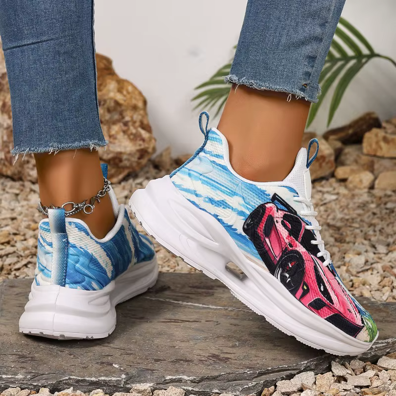ELUVA mode baskets pour dames chaussures de marche confortables anti-dérapant respirant