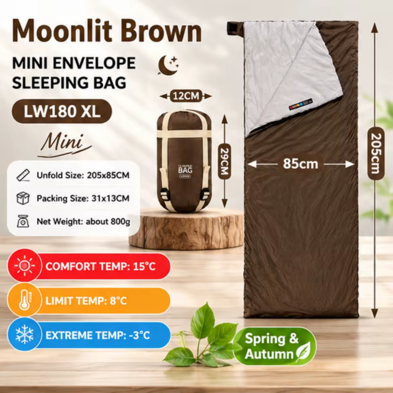 Sac de couchage portable printemps-été ultraléger en coton pour camping, randonnée, backpacking, voyage, extérieur, facile à transporter