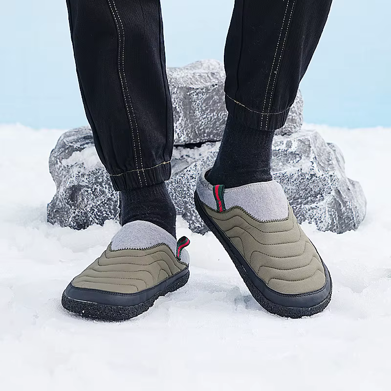 Chaussons de jardin imperméables pour hommes et femmes, chaussures à enfiler décontractées, coton chaud, intérieur, extérieur, mode, hiver, 2025