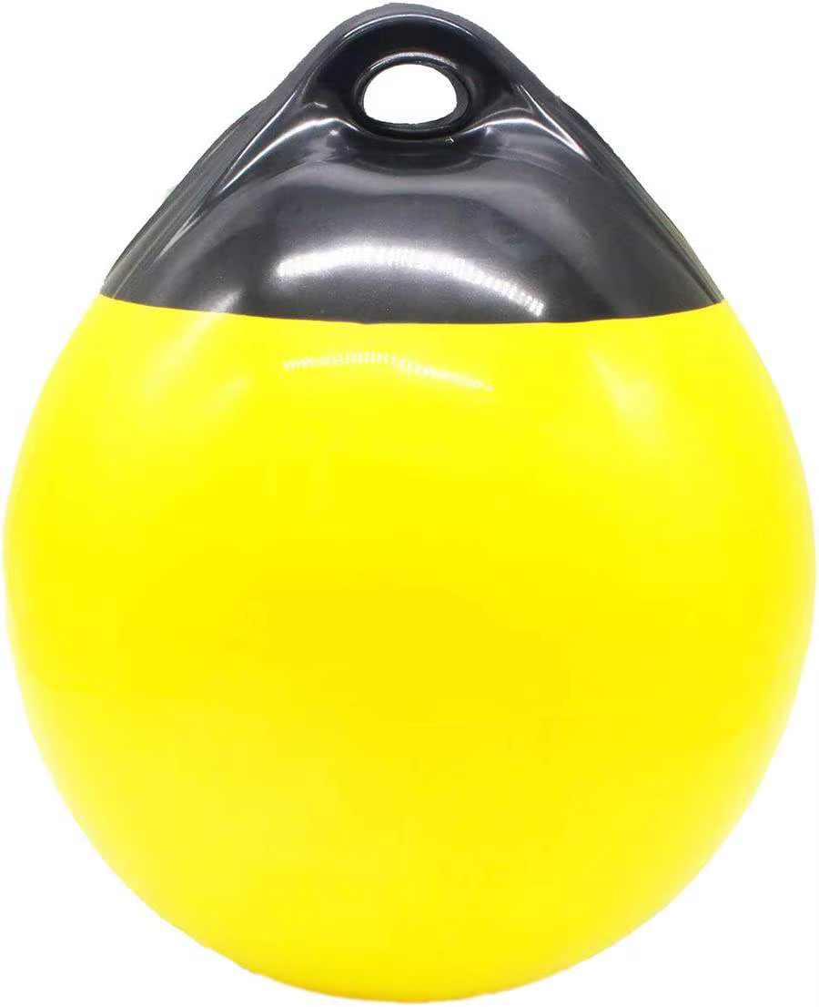 Accessoires de quai maritime pour bateaux : Bouée de marquage série A25, Bouée de protection ronde pour bateau, Bouée d'ancrage sphérique