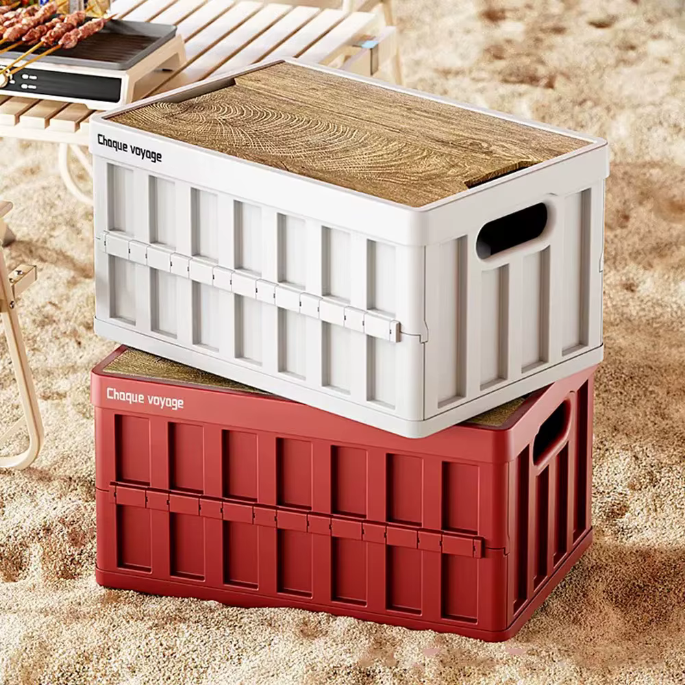 Boîte de rangement pliante de Camping en plein air 50L