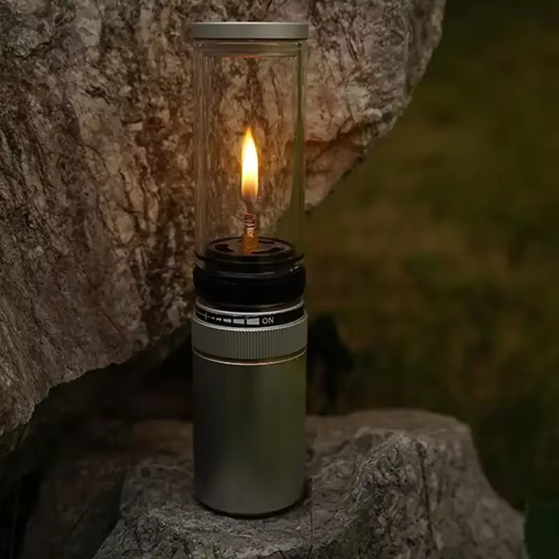 Lampe à gaz de camping coupe-vent extérieure