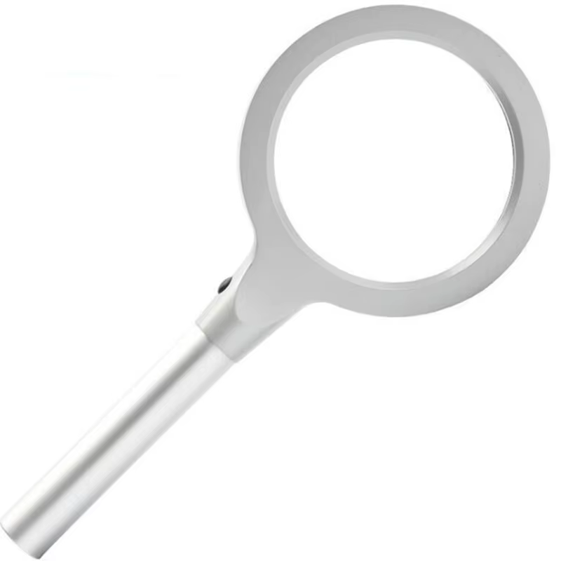 Loupe éclairée avec lumière, loupe 12 gibles, grossissement 10X 20X, poignée en métal, déterminer la loupe