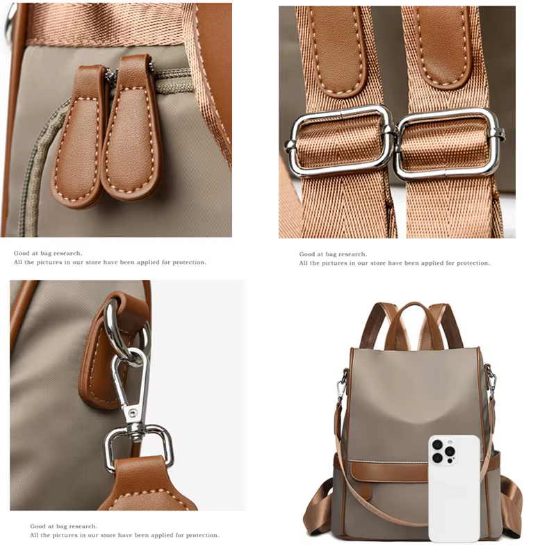 Sac à dos antivol multifonctionnel pour femme