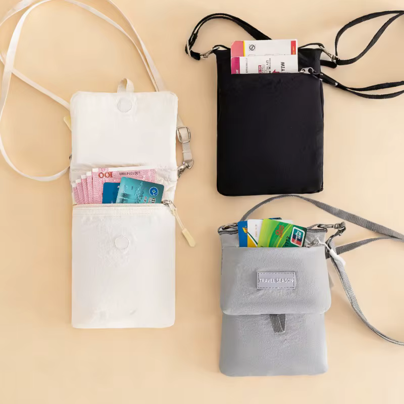 Nouvelle sacoche de voyage multi-couches Tasslon, sacoche pour passeport, sacoche pour billets de voyage, sacoche pour téléphone portable, sacoche pour cartes, sacoche légère pour extérieur, sacoche b