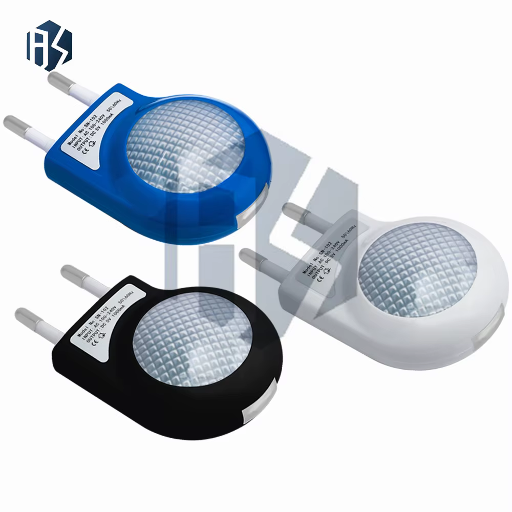 Veilleuse escargot USB avec prise ue, 1 pièce, lampe Portable, idéale pour les toilettes, le couloir et la chambre à coucher