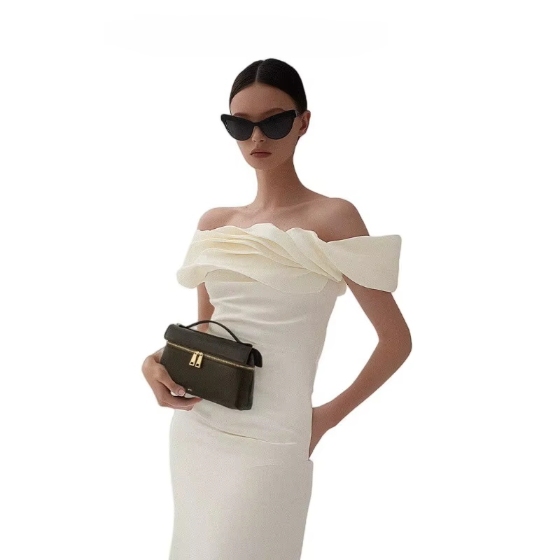 Sac à main en cuir véritable JW PEI Premium, sac à bandoulière pour femme de style minimaliste avec fermeture éclair. Sac bandoulière léger et tendance.