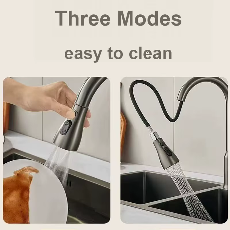 Accessoires de robinet de cuisine, remplacement de la buse de pulvérisation, 3 modes, tête de pulvérisation ABS pour lavabo de salle de bain, connexion 1/2 pouces