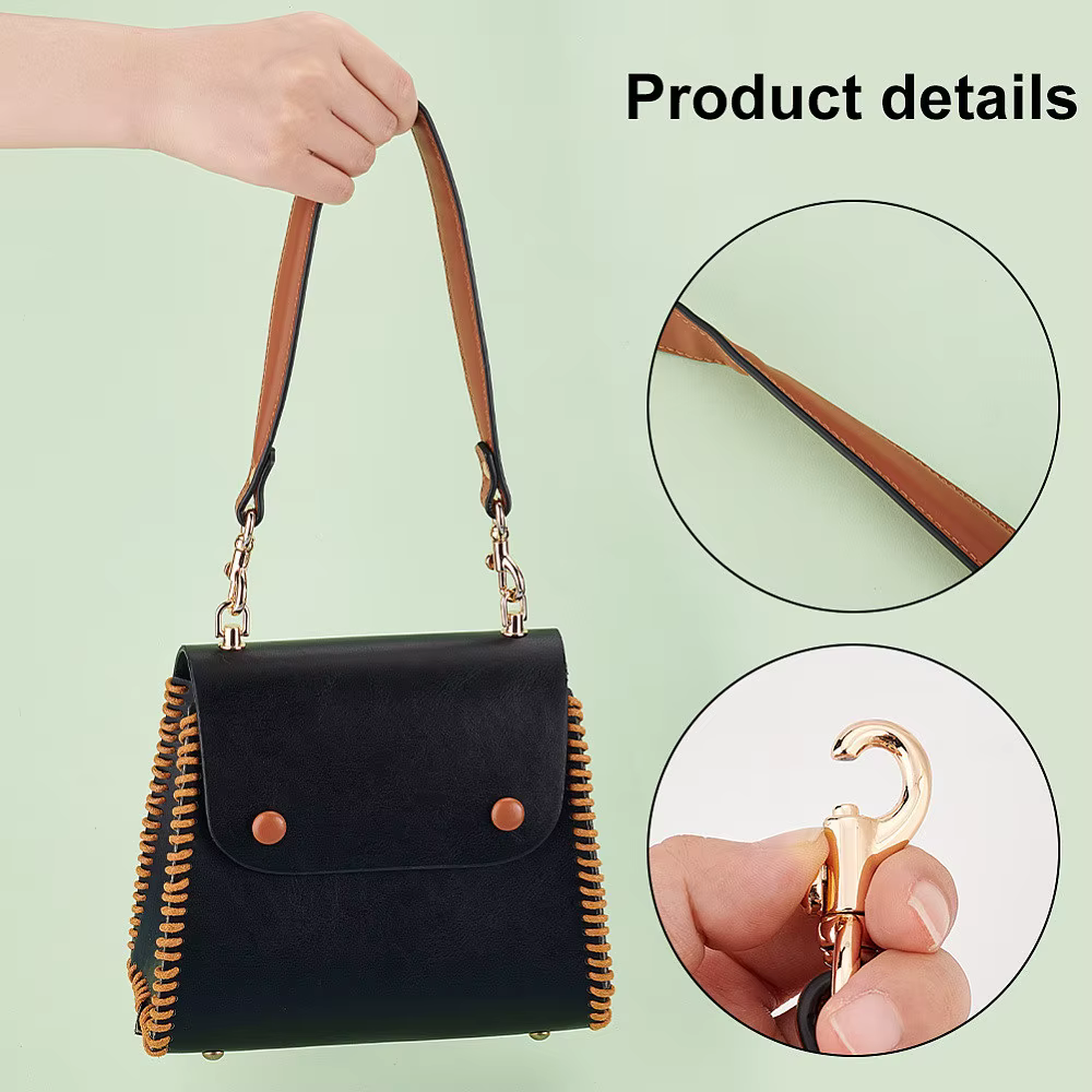 Sangles de sac à main en cuir interchangeables - Sangles réglables pour sac à bandoulière et sac porté travers pour femmes - Accessoires élégants pour sacs à main avec