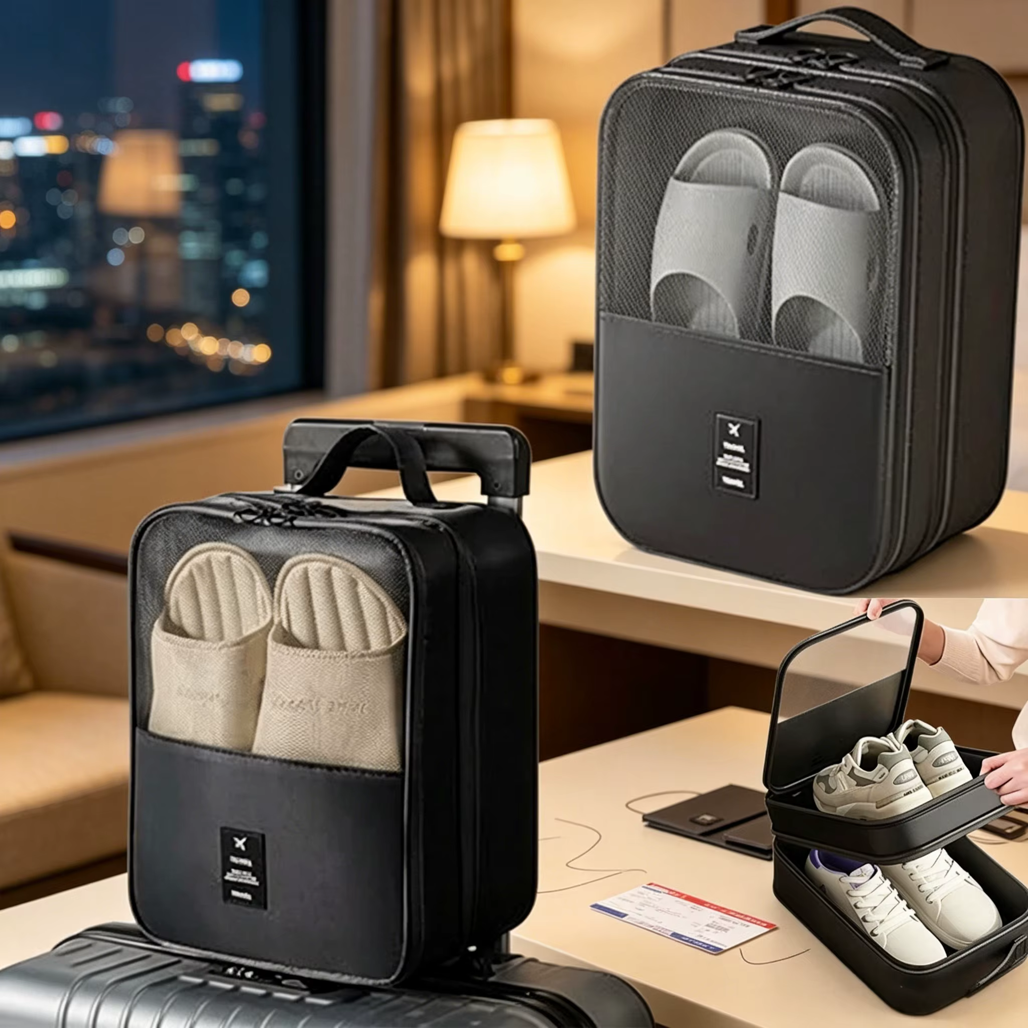Sacs à chaussures pour le voyage - Contient 3 paires de chaussures