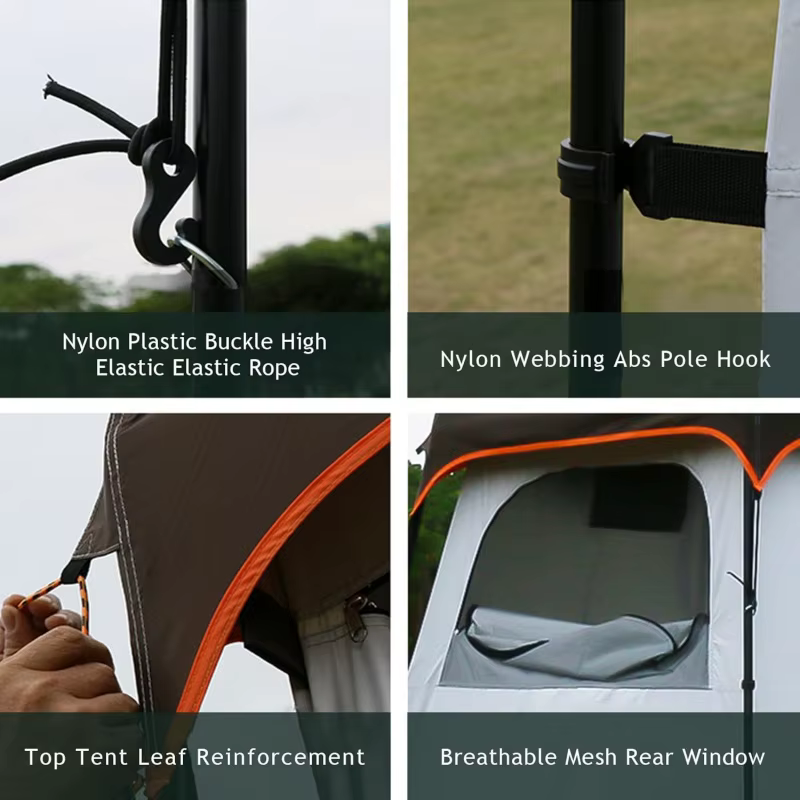 Tente de douche Portable Double couche