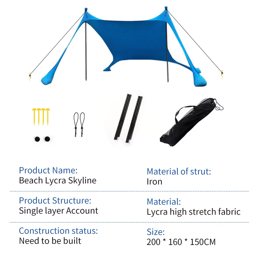 Tente de camping extérieure coupe-vent